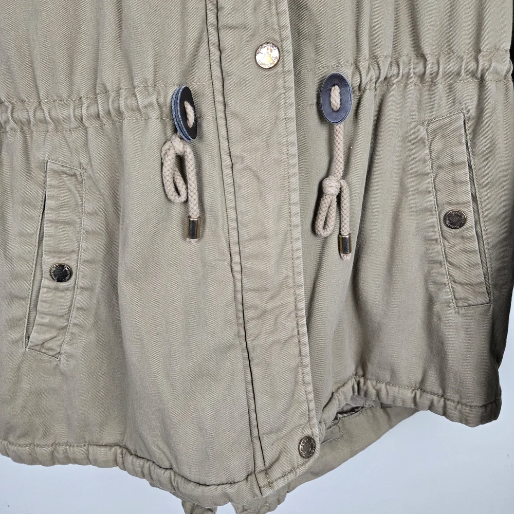 Collection B Women's Utility Jacket in Light Brown - Picture 3 of 14